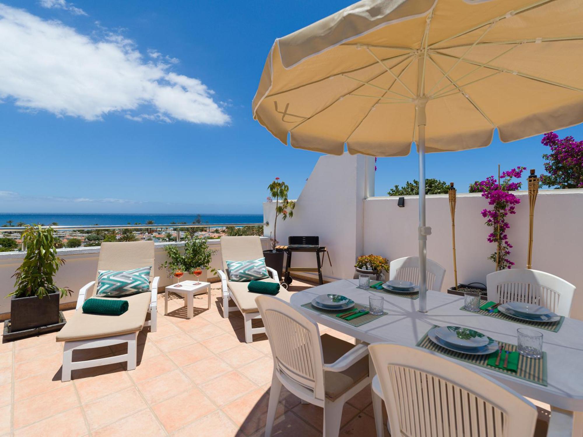 Casa Lex I Ocean & Sunrise Panorama I Steps From Dunes And Beach I Private 50 Sqm Terrace I Pool Maspalomas  Esterno foto